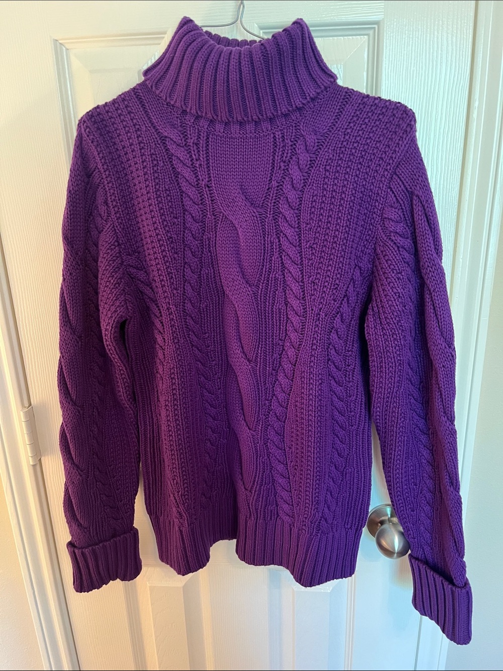 NWOT Lands’ End Heavy Knit Turtleneck Sweater